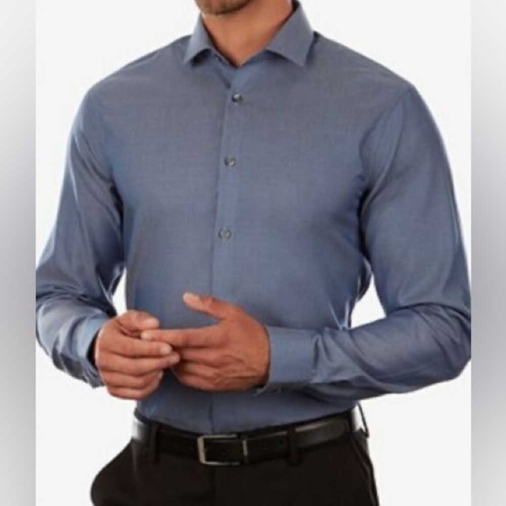 Calvin Klein Blue-Gray Men’s Shirt